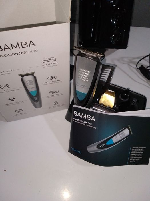 Акумуляторна машинка для стрижки, тример, бритва Bamba pro