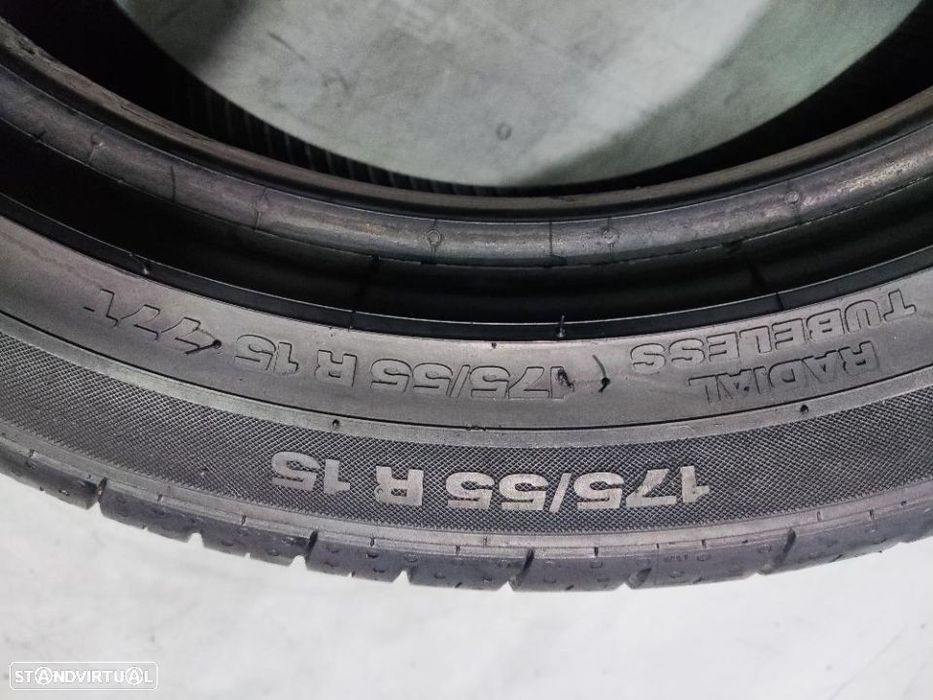 2 pneus semi novos 175-55r15 continental - oferta dos portes