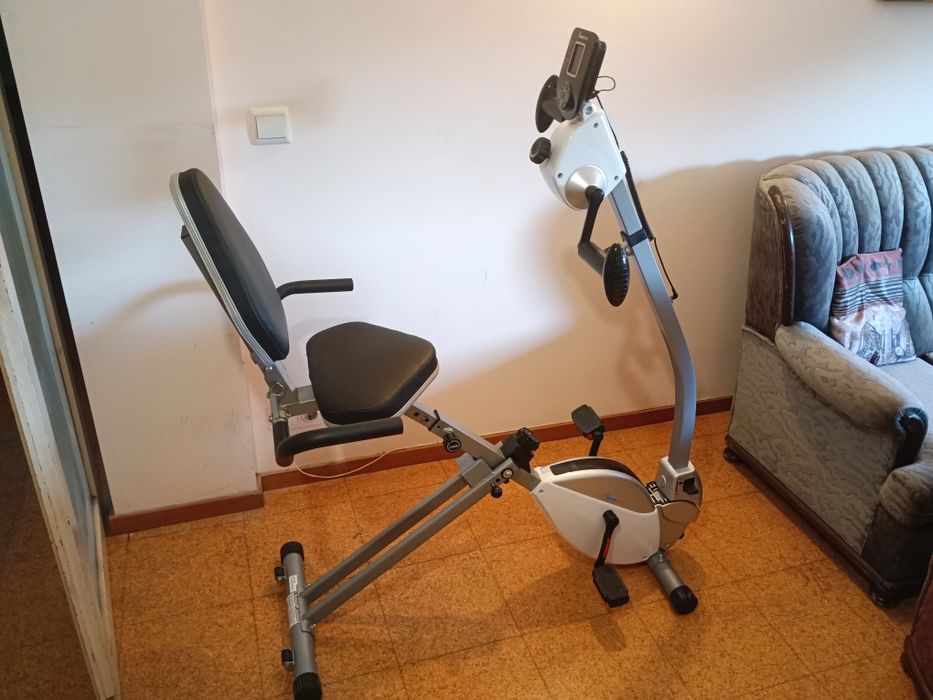 bicicleta estática/recumbente dobrável e multifuncional, do modelo DualFit