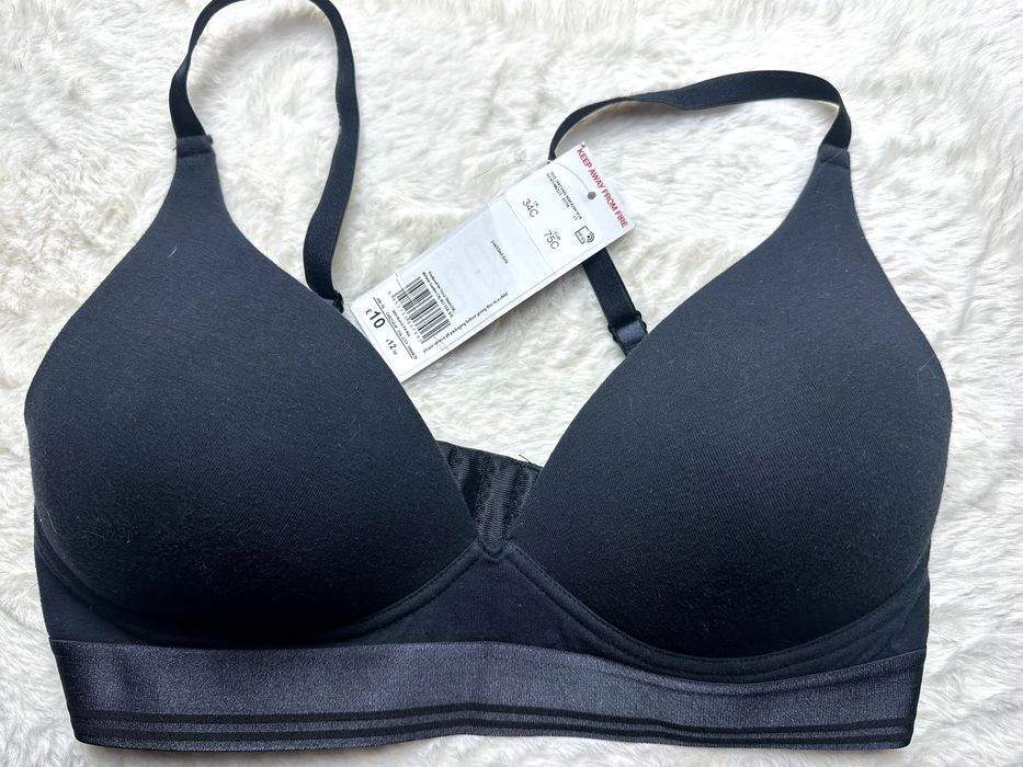 F & F biustonosz czarny profilowany nowy 75 C