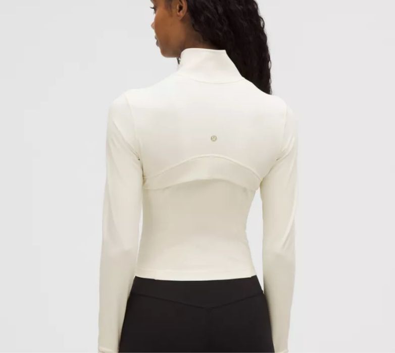 Lululemon Define Cropped Jacket White/Gold (2)