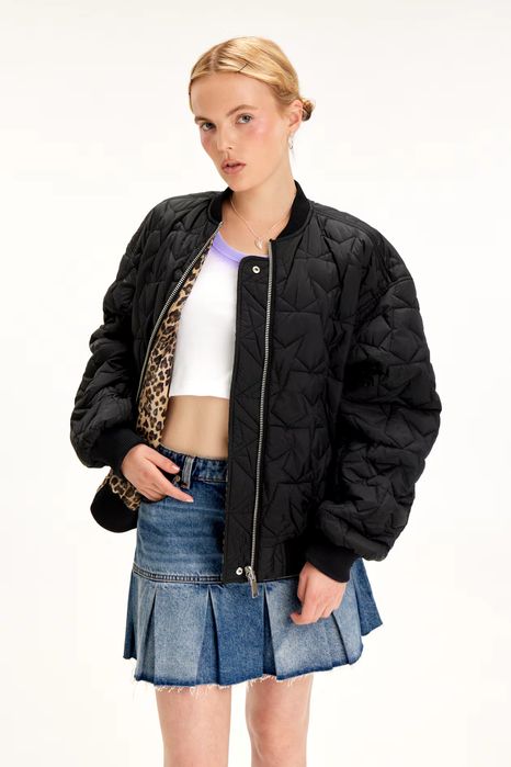 Бомбер куртка жіночий H&M Монкі M-L, L-ХЛ