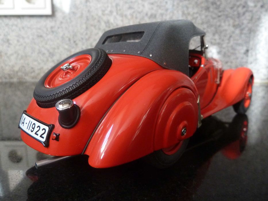 1:18 AutoArt, BMW 328 Roadster, Red, Minichamps