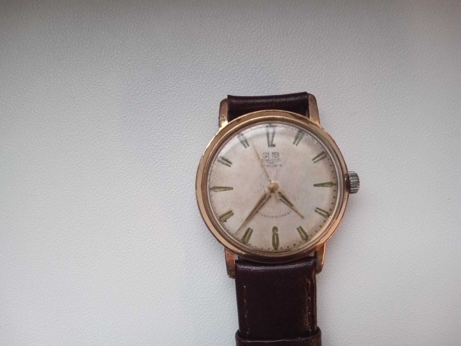 Pozłacany zegarek Gub Glashutte