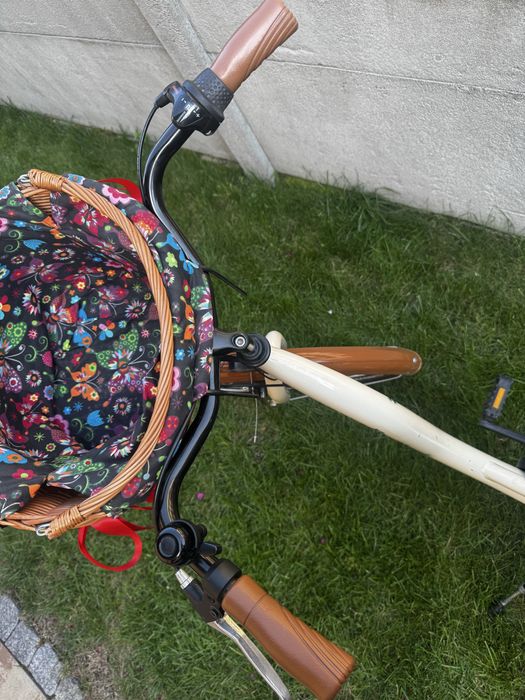 Rower damski bezowy