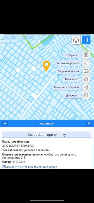 с.Хотів, вул.Проектна, продаж ділянки 0.1323 га.