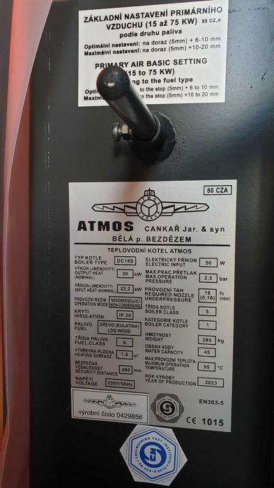 Kocioł zgazowujący drewno ATMOS DC 18S Klasa 5 Ekodesign