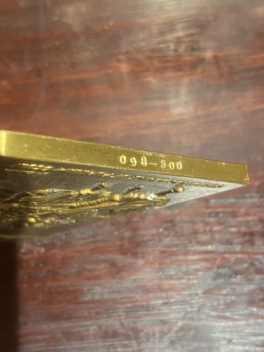 Medalha Chapa Elvas Prenda Diplomática 1998 12,5 cm Numerada 98/500