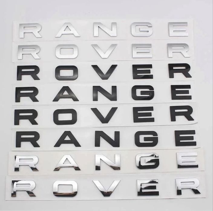 Simbolos Letras Autocolantes Range Rover