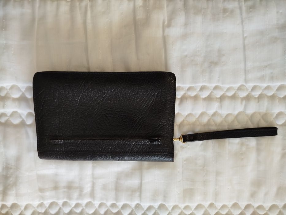 Mala de mão em pele para homem