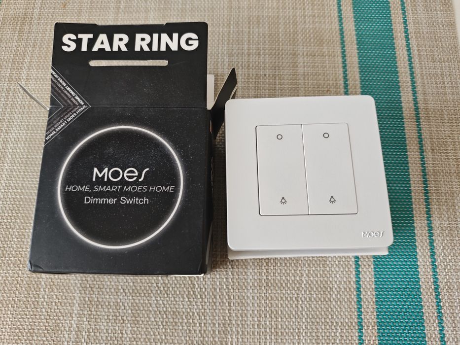 Moes Smart Switch Zigbee 3.0 Розумний вимикач з димером 2 клавішний