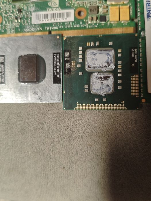 Mega zestaw części serwisowych: RAM 8GB DDR3, GPU MXM GT130M, T9600, i3, płyty