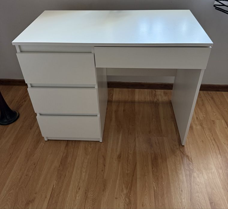 Biurko białe lewe 96cm