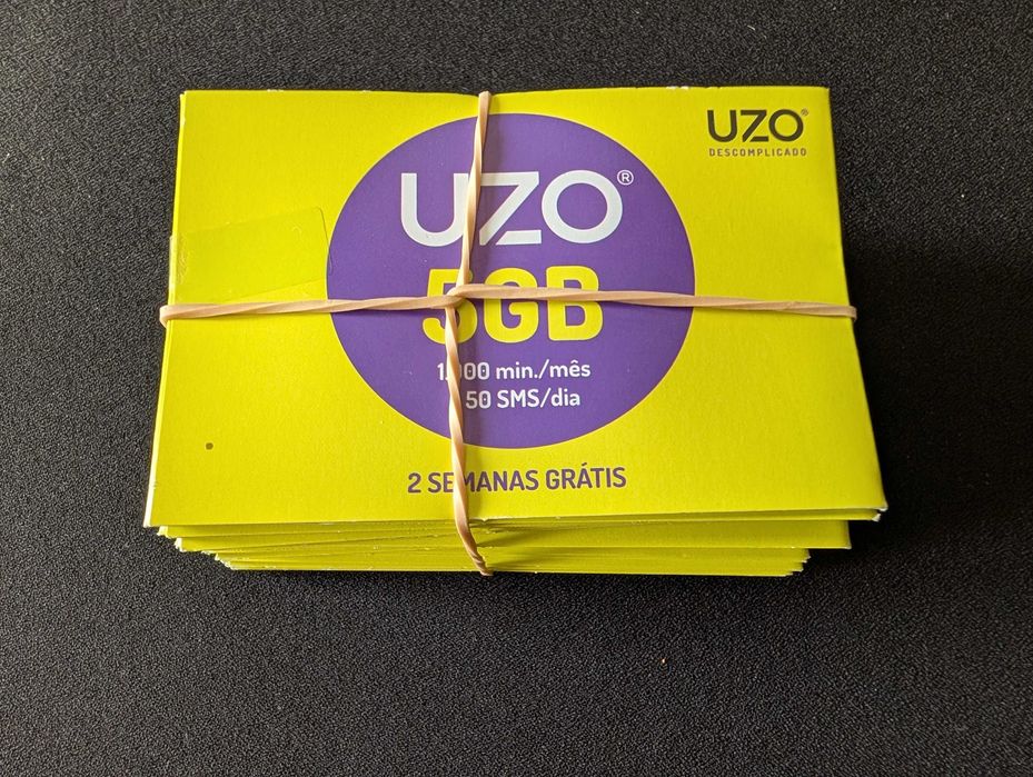 Vendo cartões sim UZO 5GB 2 semanas grátis