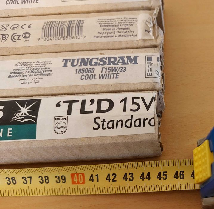 Świetlówki F15T8 cold white - 4 szt., KRK