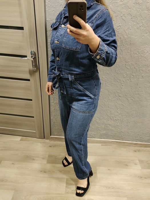 Комбинезон джинсовый женский