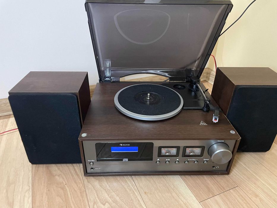Wieża stereo Auna OXFORD z bluetooth/CD/Gramofonem + 2 głośniki