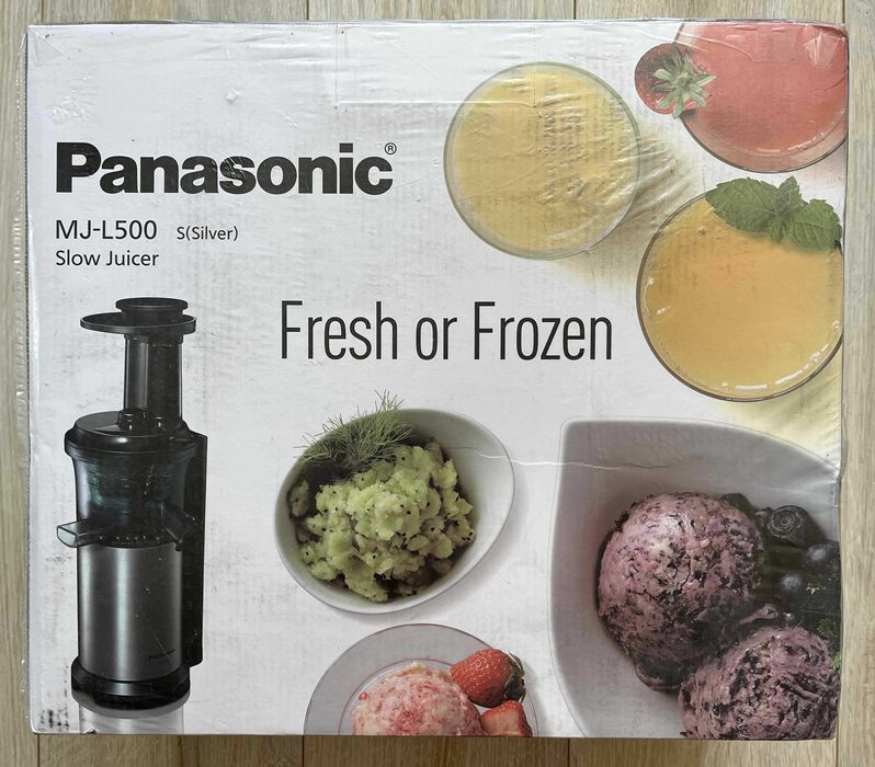 NOWA wyciskarka wolnoobrotowa Panasonic MJ-L500SXE, kolor srebrny