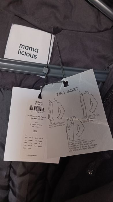 Нова куртка + слінгокуртка Mama Licious 2в1 XS