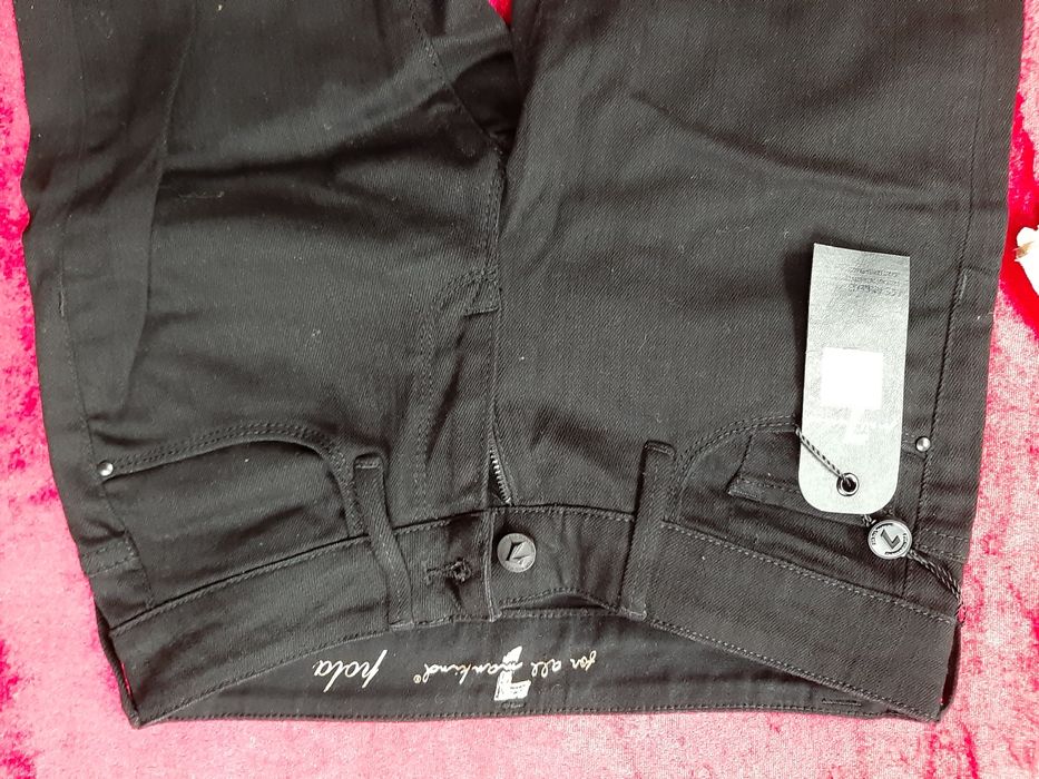 7 For All Mankind Spodnie jeans los Angeles czarne 34,36 piękne prezen