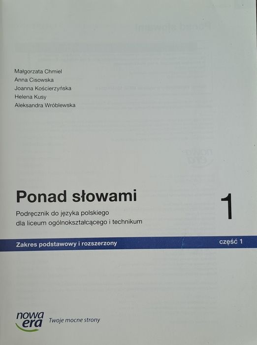 Ponad słowami 1 część 1