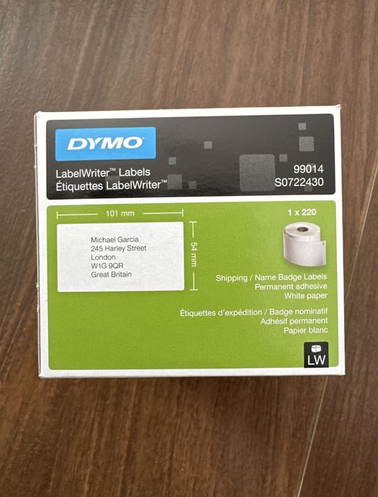 Etykiety DYMO 54x101 220szt.
