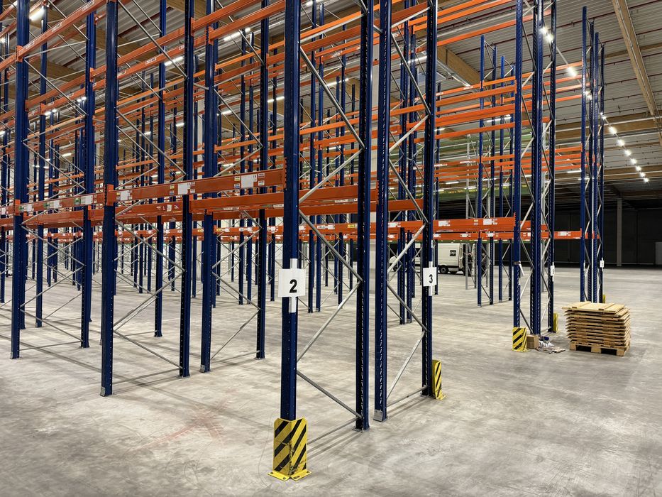 Regal paletowy magazynowy sklepowy przemyslowy metalowy