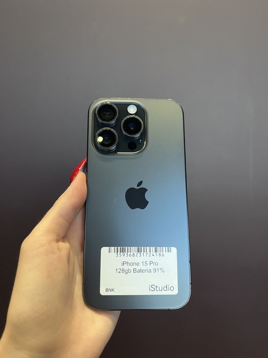 RATY 0% iPhone 15 Pro 128 GB BATERIA 91% GWARANCJA 12 miesiecy !!!