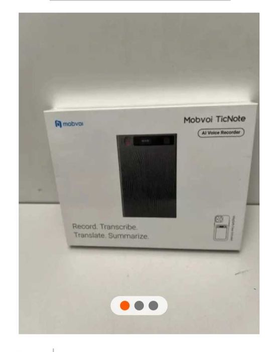 DYKTAFON MOBVOI ticnote szary nagrywanie rozmów I TRANSKRYPCJA AI