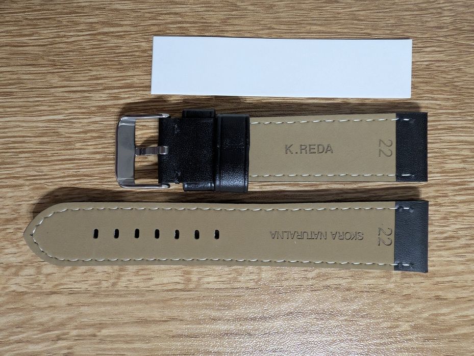 Pasek do zegarka męski skóra - 22 mm NOWY