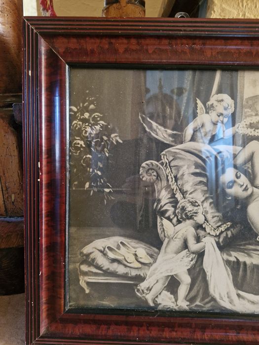 Obraz stary nimfa amory