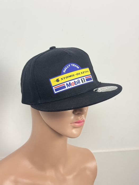 Czapka z daszkiem Stomil - Olsztyn Rally Team Mobil 1 / SnapBack / flat peak