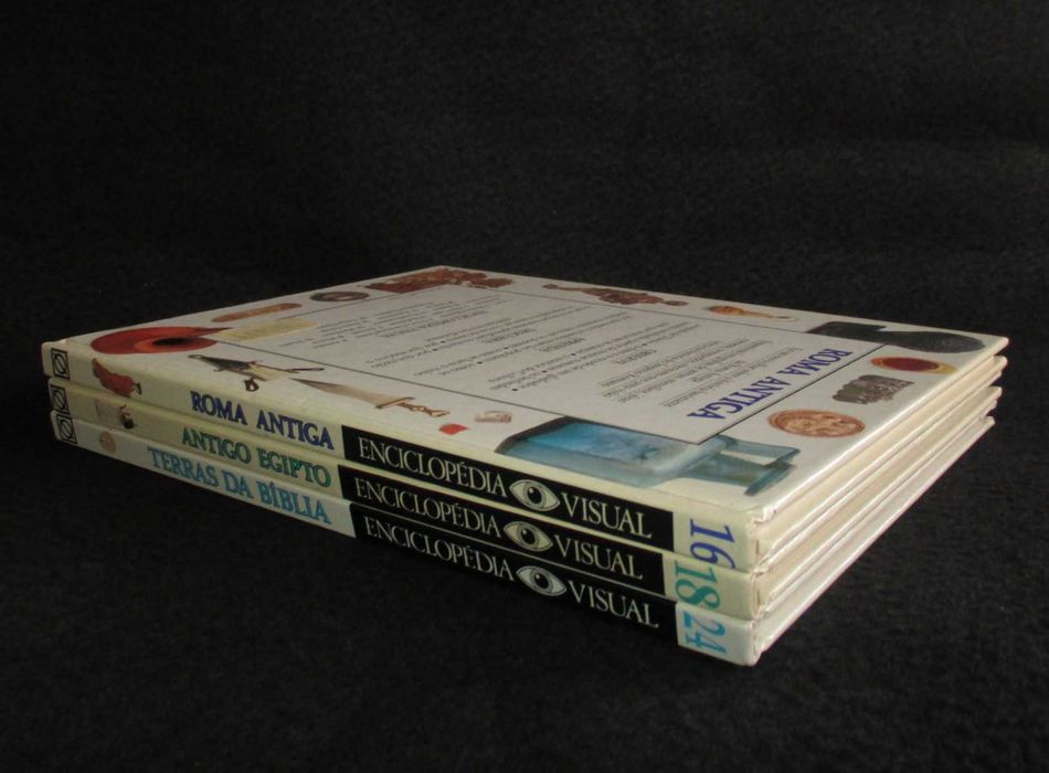 Livros Enciclopédia Visual Verbo Roma Antiga Antigo Egipto e Terras da Bíblia