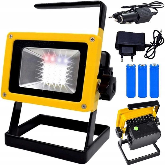 HALOGEN LED WARSZTATOWA 30W akumulator przenośny IP65