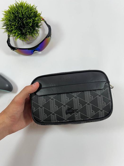‼️В НАЯВНОСТІ‼️ Чоловічий месенджер Lacoste monogram сумка лакоста