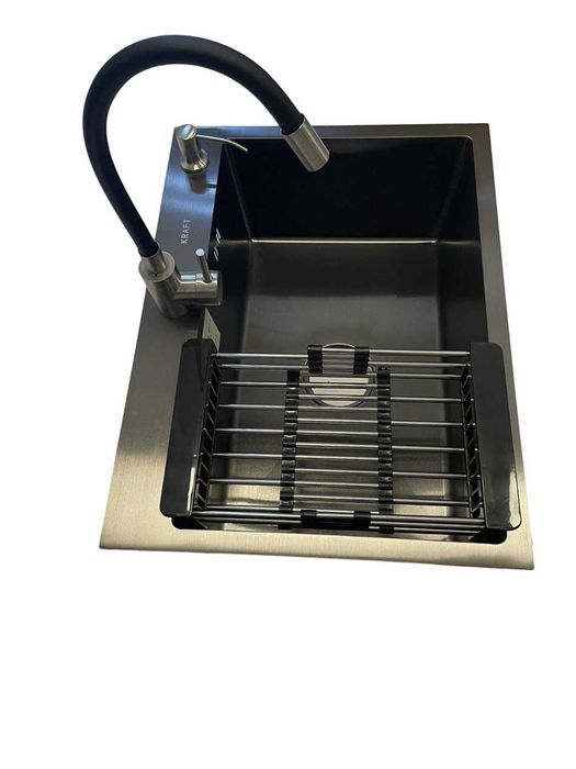 Опт цени! Мойка для кухни Luminex 6045 PVD 4в1 + смеситель гибкий