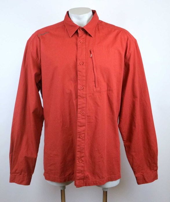 Quechua Etna Red 100% bawełna koszula outdoorowa 3XL