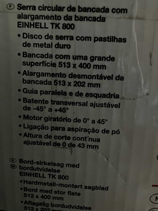 Serra Circular de Bancada EINHELL