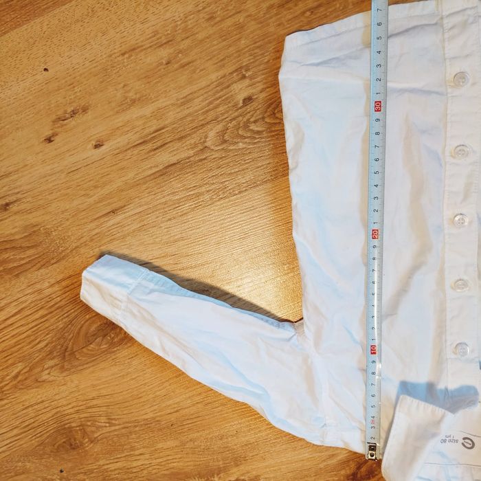 Koszula biała cubus mini na roczek r. 80 super stan