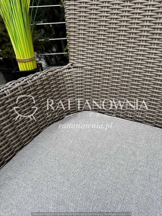 OUTLET! Zestaw Ogrodowy Jadalniany Technorattanowy 6-Osobowy Beżowy