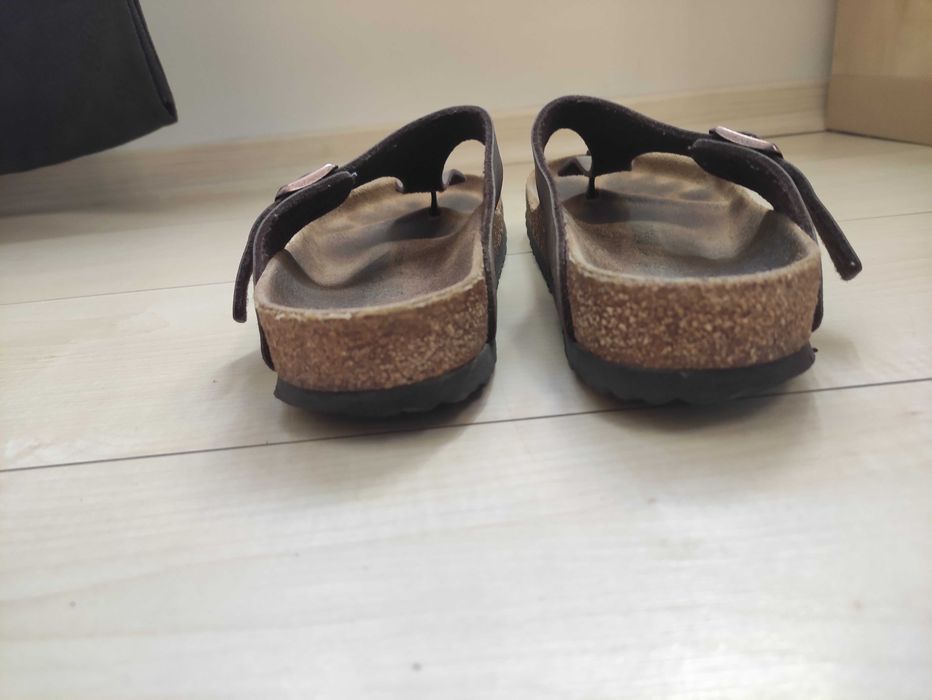 Damskie klapki japonki skórzane Birkenstock Gizeh r. 41 26,5 cm bdb