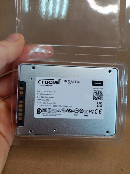 SSD-накопичувач. SSD Crucial MX500 2TB (CT2000MX500SSD1)
