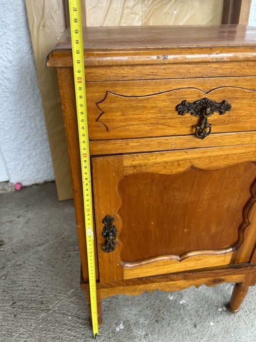 Mesa cabeceira antiga madeira