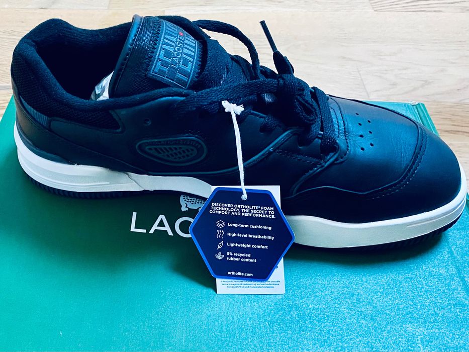 Buty Lacoste Lineshot skóra czarne 43