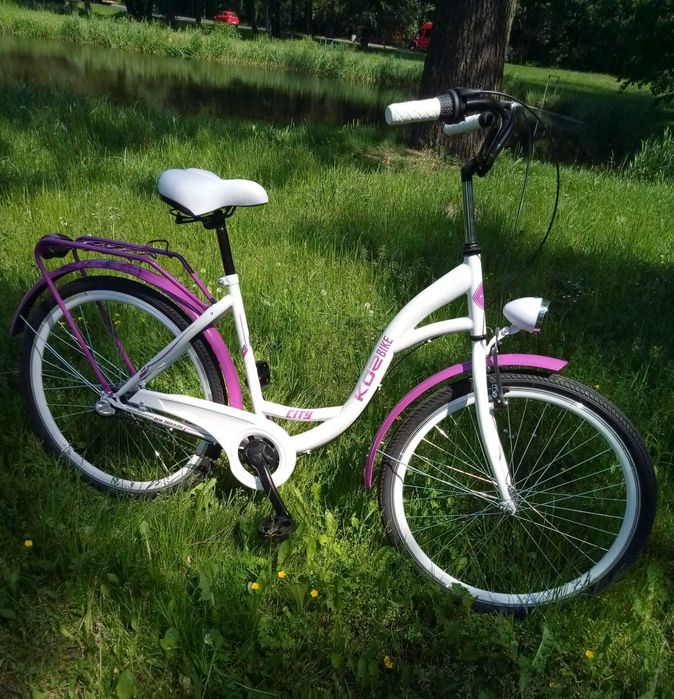 Rower miejski GOETZE Blueberry 28 3b+kosz DAMKA