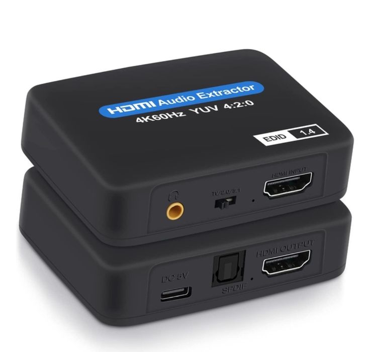 Цифровой HDMI аудио экстрактор, преобразователь звука с HDМІ на 3,5мм