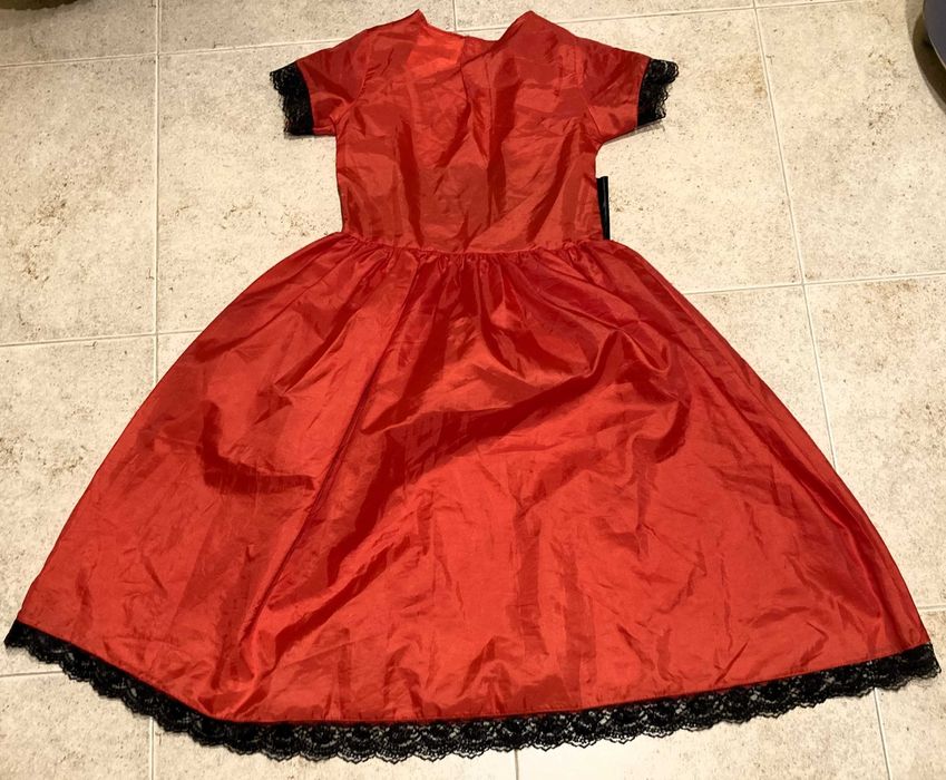 Fato de Carnaval / Halloween - Fato Vermelho Scarlett O'Hara