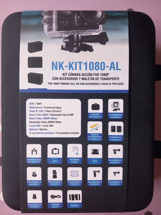 Action Camera with Multiple Accessories64739017052417122