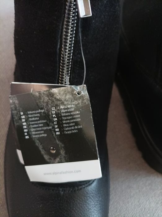 Nietypowa para skórzanych botków r.40 i 41