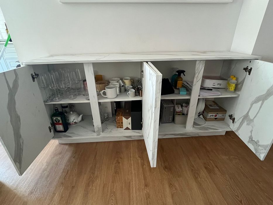 Conjunto moveis estilo marmore